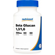 뉴트리코스트 베타 글루칸 캡슐 60 캡슐 1병 1서빙 500mg 60회분 Beta Glucan Capsules [500 MG] [60 CAPS]
