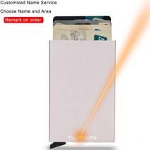 교통카드지갑 목걸이지갑 rfid smart wallet card holder 금속 얇은 슬림 남성 여성 팝업 미니멀리스트 small black wallet vallet for