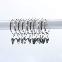 시시홈 커튼집게링 고리 커튼걸이 32mm 20개, 실버