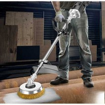 콘크리트 샌딩기 녹 제거기 강철 타일 시멘트 바닥 벽, 9단 속도 조절+ 소형 휠 5개