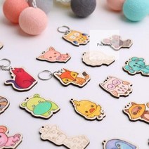 나무공예 열쇠고리 만들기 방과후학습 미술준비물 DIY, 고양이