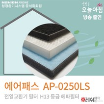 에어패스필터 AP-0250LS 아파트전열교환기장치필터후레쉬에어, 자가교체:2010년이전(545/740/240)