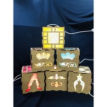 백제문양 LED 한지등(익산), USB스위치등-빨강