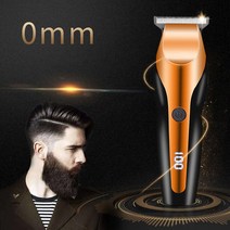 100-240 전문 헤어 클리퍼 무선 전기 헤어 트리머 0 mm 헤어 커팅 머신 BCeard 트리머 충전식, 02 Golden