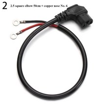 전동킥보드 튜닝 부품 개조 용품 스쿠터 구리 코어 케이블 와이어 커넥터 세발 t 유형 케이블 전자 충전 플러그 충전 플러그 소켓, 2, 2