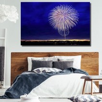 유홍아트 야경 폭죽 와이드 풍경 사진 그림 액자 6호(41x27cm) (5729192)