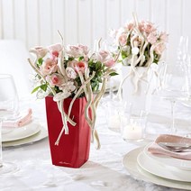 독일 레츄자 미니 큐비코 플라스틱 화분, 화이트(유광)