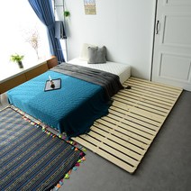 자네트 삼나무 원목 침대 깔판 저상형 매트리스 패밀리 받침대 슈퍼싱글 SS