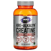 Now Foods 나우 푸드 Sports KreAlkalyn 크레아틴 750 2, 120 개