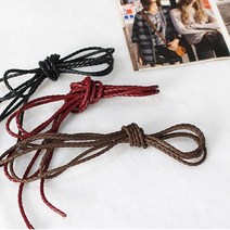 1마-인조가죽끈) 3mm 꽈배기끈 장식끈(3컬러) E2, 브라운, 1개