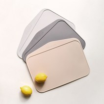 깨끗한 자연항균 두꺼운 실리콘 이유식 TPU 안심 도마 3color, 01.베이지