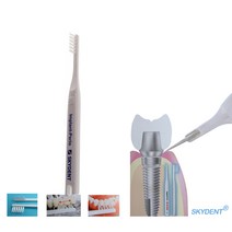 SKYDENT 페리오 칫솔 Perio 치솔 한줄 임플란트케어 스카이덴트 임플란트 전용 초극세모, 1개, 1개