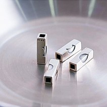 가배리본 13mm 델루나 은 파이프장식 팔찌재료 목걸이팬던트 론델/파이프/금속볼, 크러센트