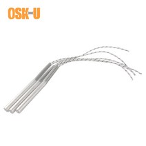 히터부속품 220V 전기 카트리지 히터 6mm 파이프 직경 스테인레스 스틸 원통형 발열체 와트 80W/100W/120W 2 개, [01] 220V, [05] 120W 6x80mm