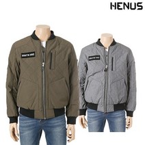 [헨어스] 공용 시보리배색 항공점퍼