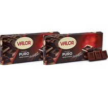 발로르 퓨로 다크 초콜릿 300g Valor Chocolate Puro sin Gluten, 2팩