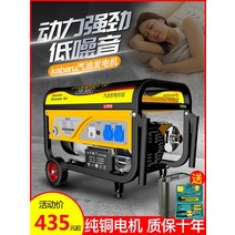 자가 발전기 캠피용 가정용 비상용 차박 가솔린 220v 소형 3kw 단상 5/6/8kw 380V 볼트 삼상 전기 음소거 3000W, [13] 3500W 수동 시작 + 불타는 가솔린 220