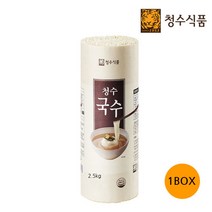 [청수식품] 청수 국수 25인분(원통) 2.5kg x 6통, 단품