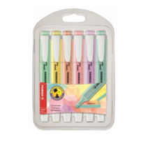 스타빌로 스윙쿨 파스텔 형광펜 6종 세트 랜덤발송, 혼합색상, 20세트