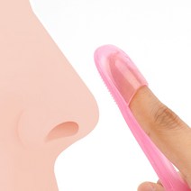 좁쌀여드름없애기 세안브러쉬 실리콘 코 마사지 피지박멸 T존 블랙헤드 삭피기, 1개