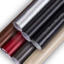 차량용 인테리어 시트지 데칼 튜닝 DIY 스티커 필름 컬러 가죽무늬 내장재 랩핑, 블랙