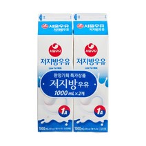서울 저지방우유 기획 1000MLx2개입 (보냉백/아이스박스中택1), 옵션1 - 보냉백포장 (보냉백+아이스팩)