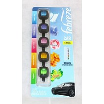5ct 페브리즈 차량용 벤트 클립 방향제 10ml 새 제품 미개봉 무료 국내, Assorted