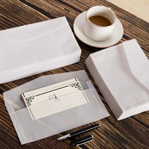 퍼스트엔벨롭 청첩장 초대장 반투명 엽서 봉투 160x110, 트레이싱지 x 150매