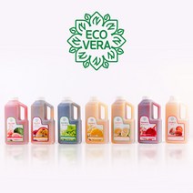 에코베라 베이스 과일농축액 레몬 핑크구아바 리치 포멜로 적용과 1L 5종 (냉장), 적용과 베이스 1L