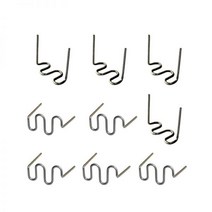 논용접봉 스텐용접봉 알곤 무연납 핫 스테이플러 플라스틱 스테이플 범퍼 수리 0.6mm 0.8mm 스테인레스 스틸 웨이브 용접 와이어 용접기 기계 납땜 도구, Pre-Cut 100pcs