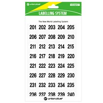 유니온플러스 unionplus 숫자스티커(309/백색) UL-309WH 16mm(1~240) 1개