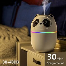 공기청정기 환기청정기 샤오미 250ml 귀여운 가습기 오일 아로마 디퓨저 공기 청정기 홈 자동차, 01 WHITE