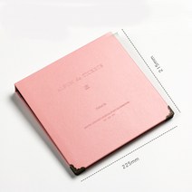 콘서트티켓북 뮤지컬 영화 야구 기차표 비행기표 영화표 스크랩북 티켓보관 스크랩북, 25페이지/100매, 마카롱핑크