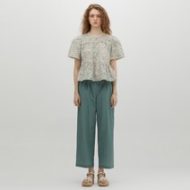 [백화점매장 정품출고] 써스데이아일랜드 [여성]크롭 플레어 블라우스(T234MBL302W)