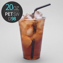 [소분]PET 20온스 98파이 SW 투명컵 50개