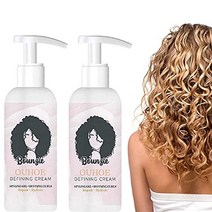 독일 2pcs 바운지 컬 부스트 디파이닝 크림 헤어 리페어링 바운스 프리즈 컨트롤용 모이스처라이징 컬 컨디셔너 컬러 트리트먼트 컬 트리트먼트 물결 모양 헤어팩 트리트먼트 린스, A