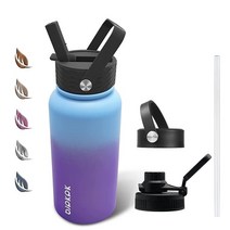 BJPKPK 스테인리스 스틸 보온병 빨대 포함 27 oz 화이트 비취109397, 40oz(1200ml), Ocean Dream