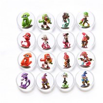 16pcs splatoon 2 데이터 수집 ntag215 태그 ns 스위치 wiiu 3ds 용 nfc 표준 빅 게임 카드, 협력사, 16pcs 코인 카드
