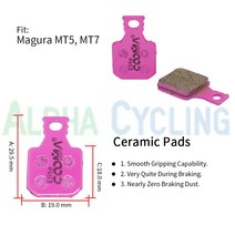 브레이크 패드 Magura MT5 MT7 캘리퍼스 엘리트 클래스용 자전거 세라믹 디스크 4 쌍