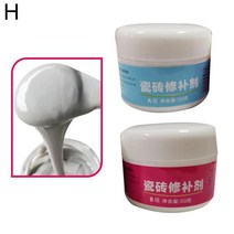 견고한 2PCS 타일 수리 붙여 넣기 키트 욕실 욕조 샤워 도구 세트 벽 유리 섬유 도자기 세라믹 수정 균열, 08 gray