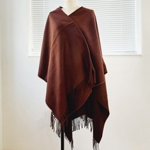 빅사이즈 어깨 숄 가디건 망토 판쵸 대형 여성용 케이프 오버핏