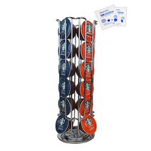 네스프레소 돌체구스토 캡슐 보관함 커피 거치대 디스펜서 홀더 케이스 캡슐통 네스카페 정리함 트레이 네쏘 보관대, 돌체 24구 실버+알콜솜 증정