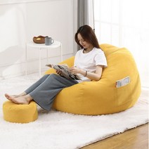 북유럽 디자인 무지빈백 공의자 쇼파 1인용 침대소파 유피라이프 초대형 마약빈백, 라지 130x160cm, B 블루