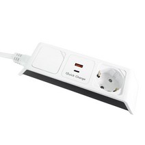 네모탭 디자인 멀티탭 일반형 2구 USB 고속충전 C타입, 1.5m, 1개