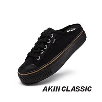 아키클래식 캔버스 뮬 스니커즈 착화감 최고!! 볼드 더블블랙 AKAJSWS24364