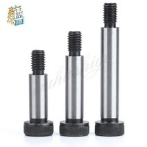 M5 M6 M8 M10 직경 = 6 8 10 12mm 등급 12.9 강철 육각 육각 소켓 캡 헤드 숄더 롤러 베어링 나사 볼트 고, 17 80mm, 03 M5 shoulder dia 6mm