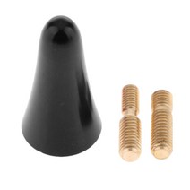 GUANGRUNQUAN 호튼 블랙 용 공중 FM / AM 라디오 안테나가있는 차 지붕 짧은 스텁 안테나, 6x3x3cm, 알루미늄