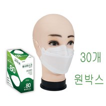 크리센 미세먼지 방역황사 마스크KF80-1매입 30개 원박스