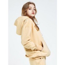 이랜드 [아키클래식]여성 전용 트레이닝 상의 후드[로고 후드 티셔츠]바닐라옐로우_평택점