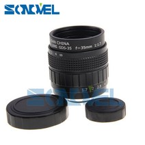 카메라렌즈 호환 FUJIAN 35mm F1.7 CCTV TV 영화 렌즈 + C 마운트 매크로 링 소니 E Nex-5T Nex-F3 Nex-6 A, 01 E 마운트